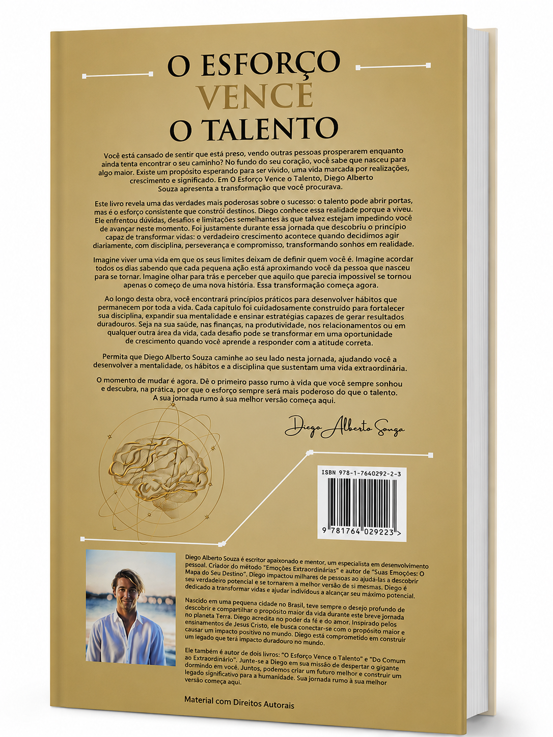O Esforço Vence o Talento — contracapa